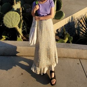 ZARA floral print skirt